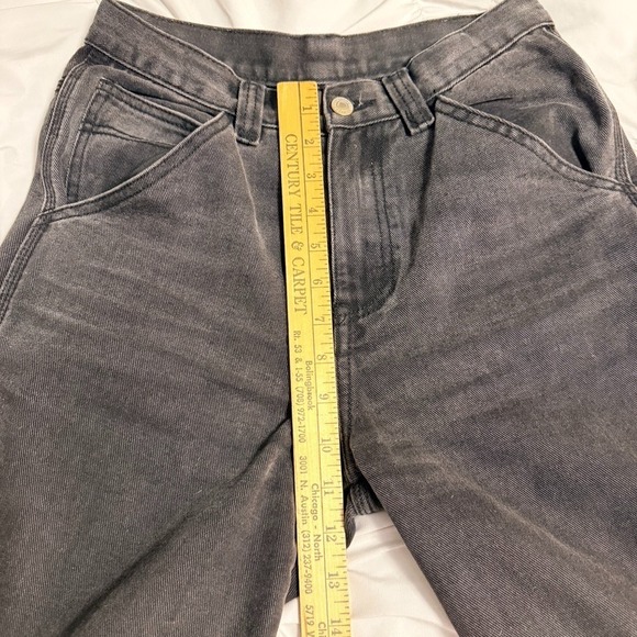 J. Galt Shanghai Black Straight Leg Jeans Women's Size S Washed‎ Denim High Rise - Picture 5 of 10